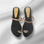 Black Square Diamond Flat