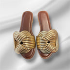 Gold Twisted Flats