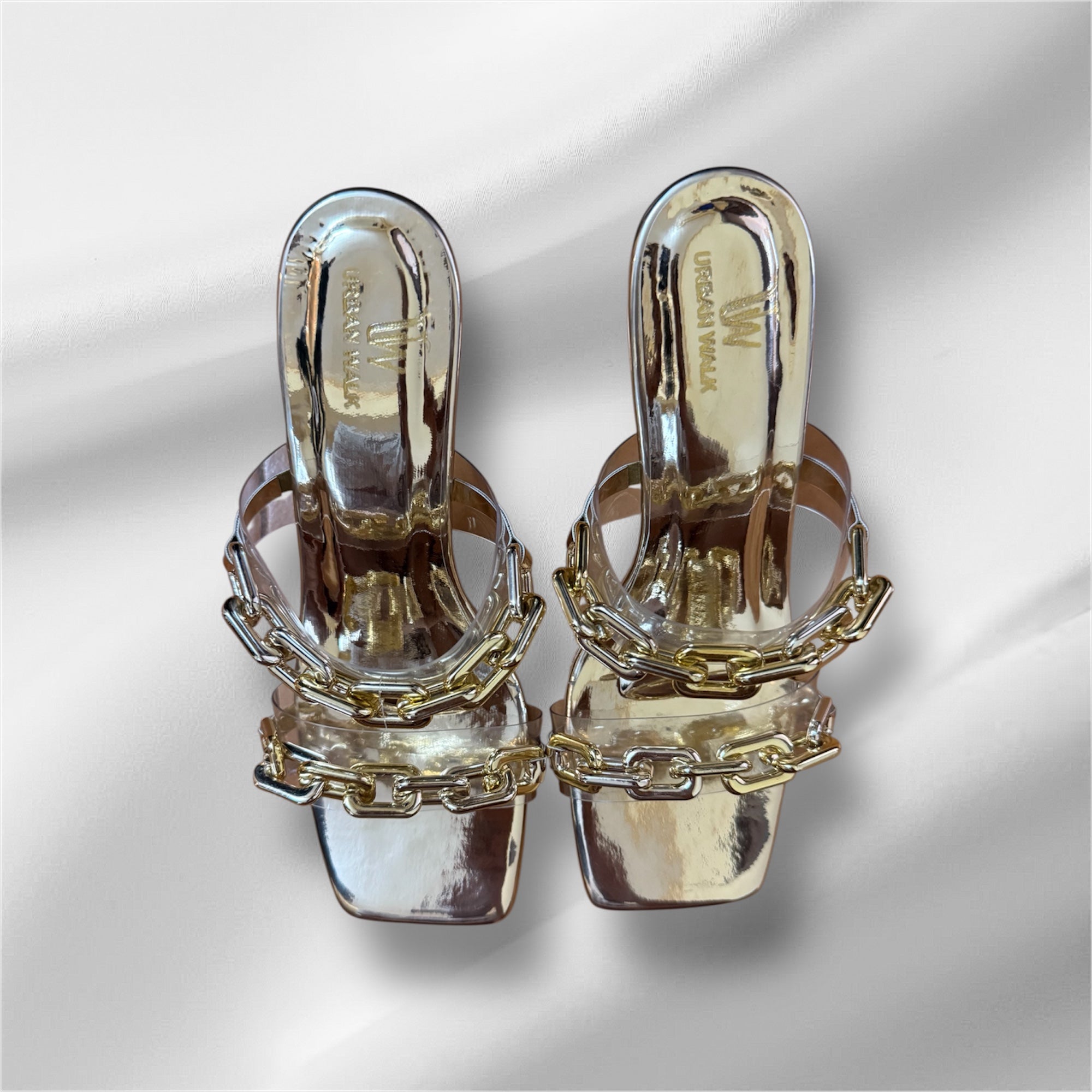 Golden Chain Heels