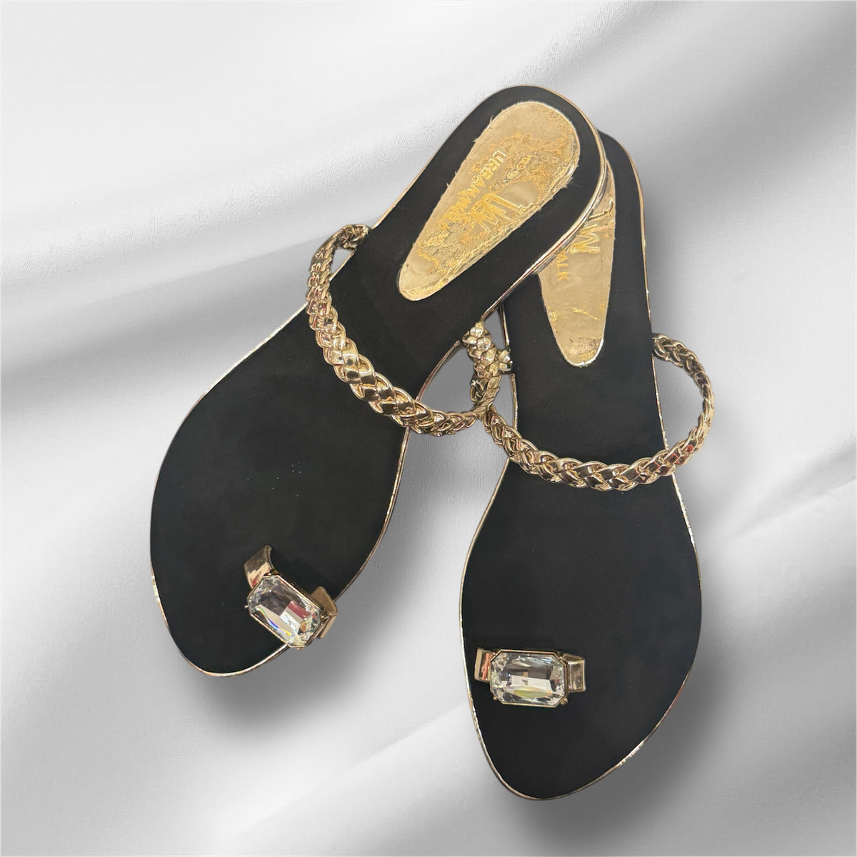 Black Square Diamond Flat