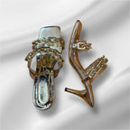 Golden Chain Heels