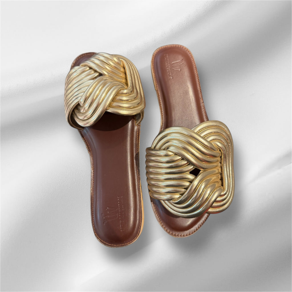 Gold Twisted Flats